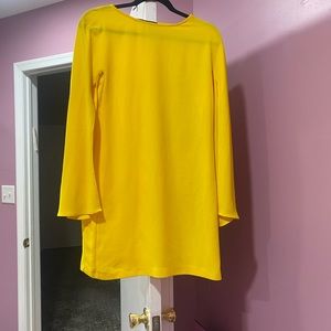 Yellow mini dress
